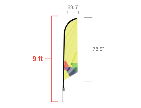 Feather Angled Flag