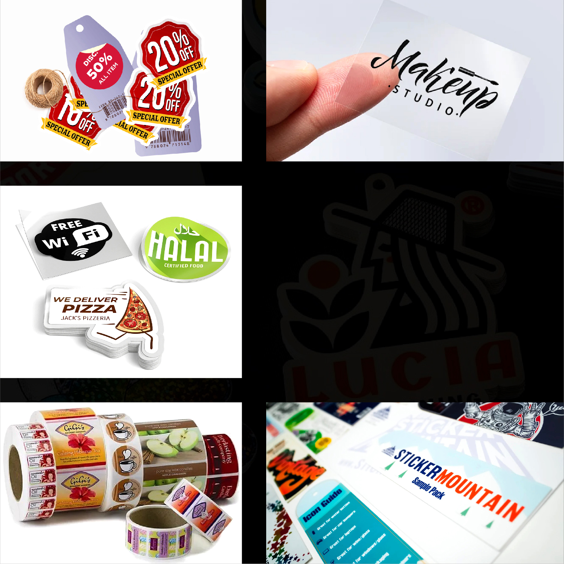 STICKERS, DECALS & LABELS