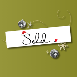 Sold Santa Hat (White) - Seasonal Sign Rider