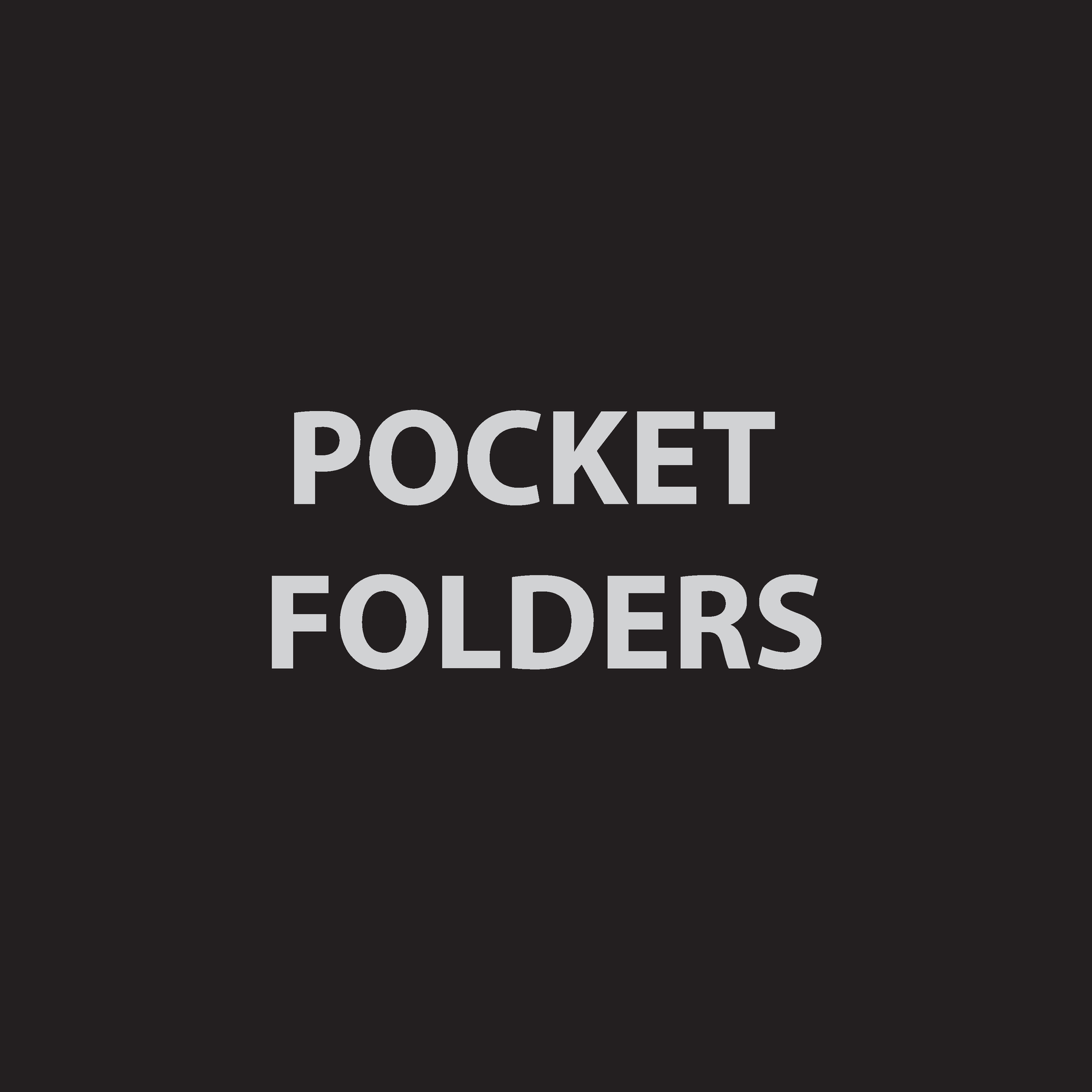 POCKET FOLDERS