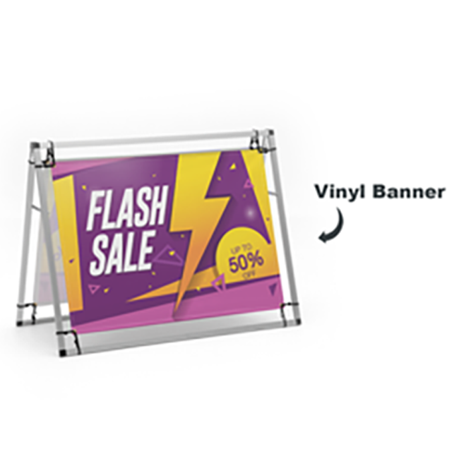 A-Frame Banner Display