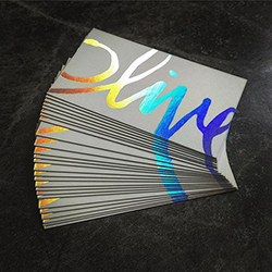 Metallic Akuafoil Business Cards