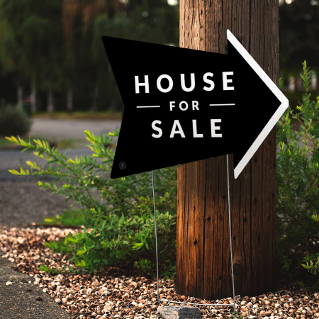 House For Sale - Arrow-Shaped Directional