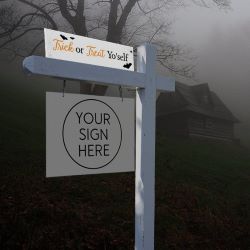 Trick or Treat Yo'self - Halloween Sign Rider