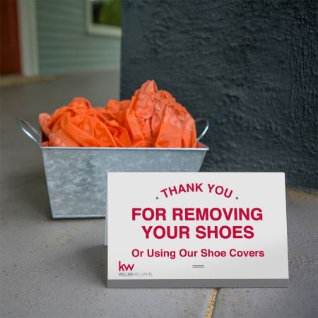 Keller Williams Shoe Sign - White
