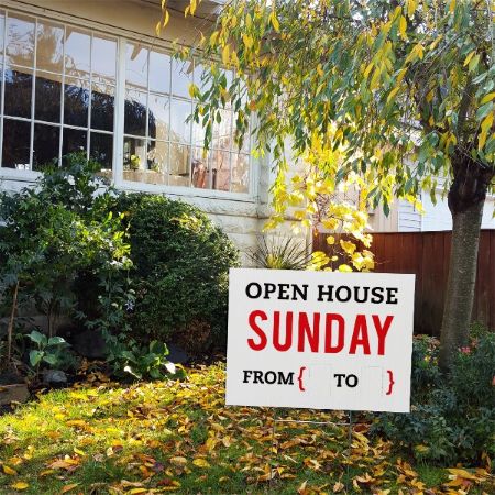 Open House Sunday __ to __ - Yard SIgn