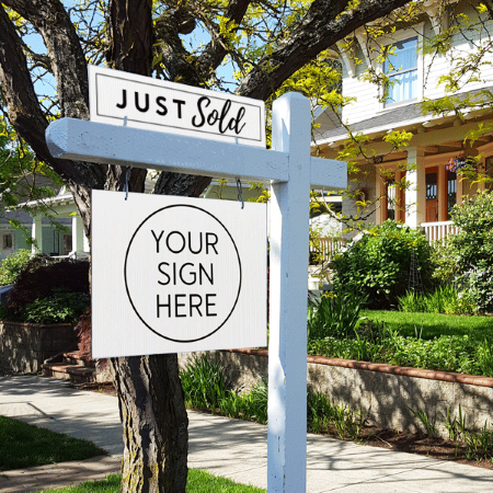 Just Sold - White - Sign Rider