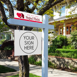 We're the Perfect Match - Seasonal Sign Rider