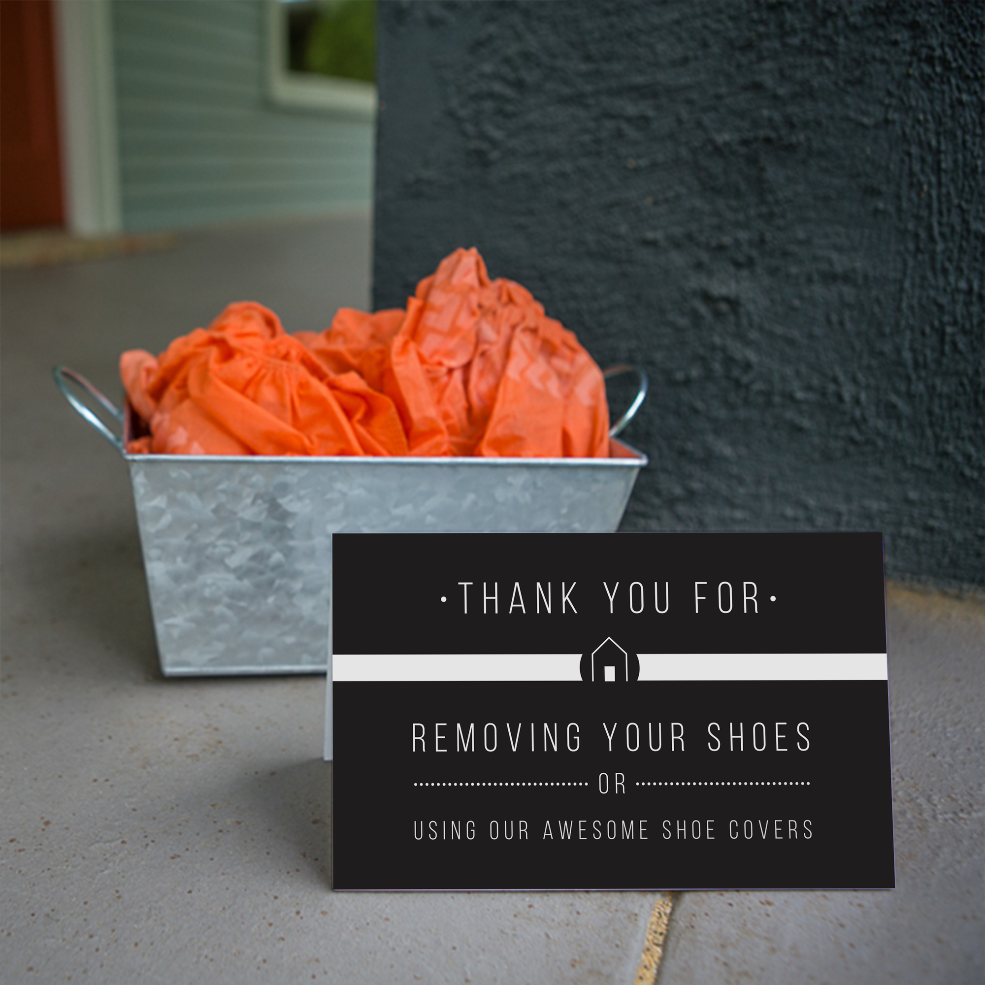Shoe Sign - Black Minimal