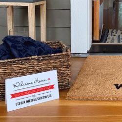 Shoe Sign - Welcome with Heart