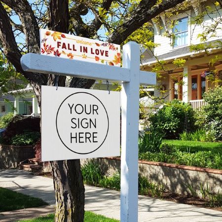 Welcome, Fall in Love - Seasonal Sign Rider