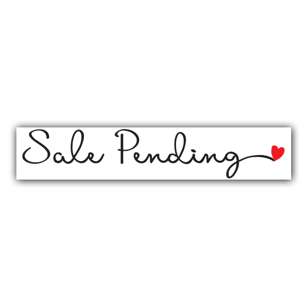 Cursive with Heart - White