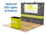 10ft Straight Velcro Pop Up Display 2