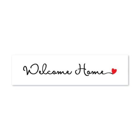 Welcome Home- Cursive with Heart - Sign Rider 1