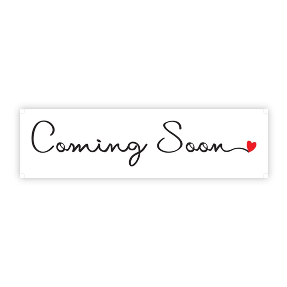 Coming Soon - Cursive with Heart - Sign Rider 1