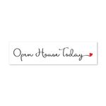 Open House Today - Cursive with Heart - Sign Rider 1
