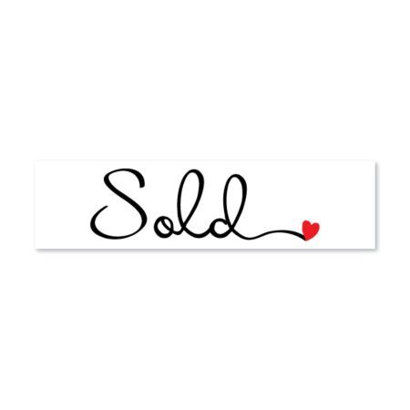 Sold - Cursive with Heart - Sign Rider 1