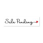 Sale Pending - Cursive with Heart - Sign Rider 1