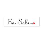 For Sale - Cursive with Heart - Sign Rider 1