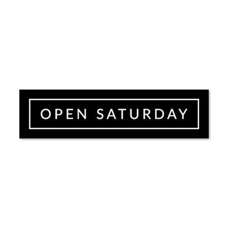 Open Saturday - Minimal - Sign Rider 1