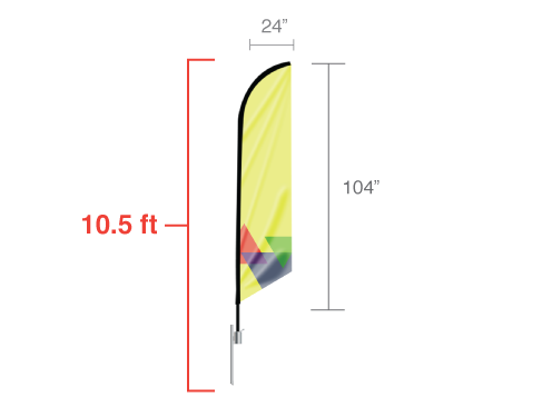Feather Angled Flag 2