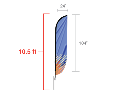 Feather Convex Flag 2