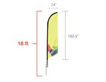 Feather Angled Flag 3