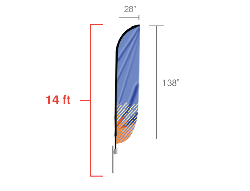 Feather Convex Flag 4