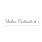 Under Contract - Cursive with Heart - Sign Rider 1