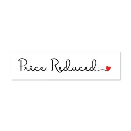 Price Reduced - Cursive with Heart - Sign Rider 1