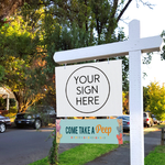 Come take a peep - Seasonal Sign Rider 2