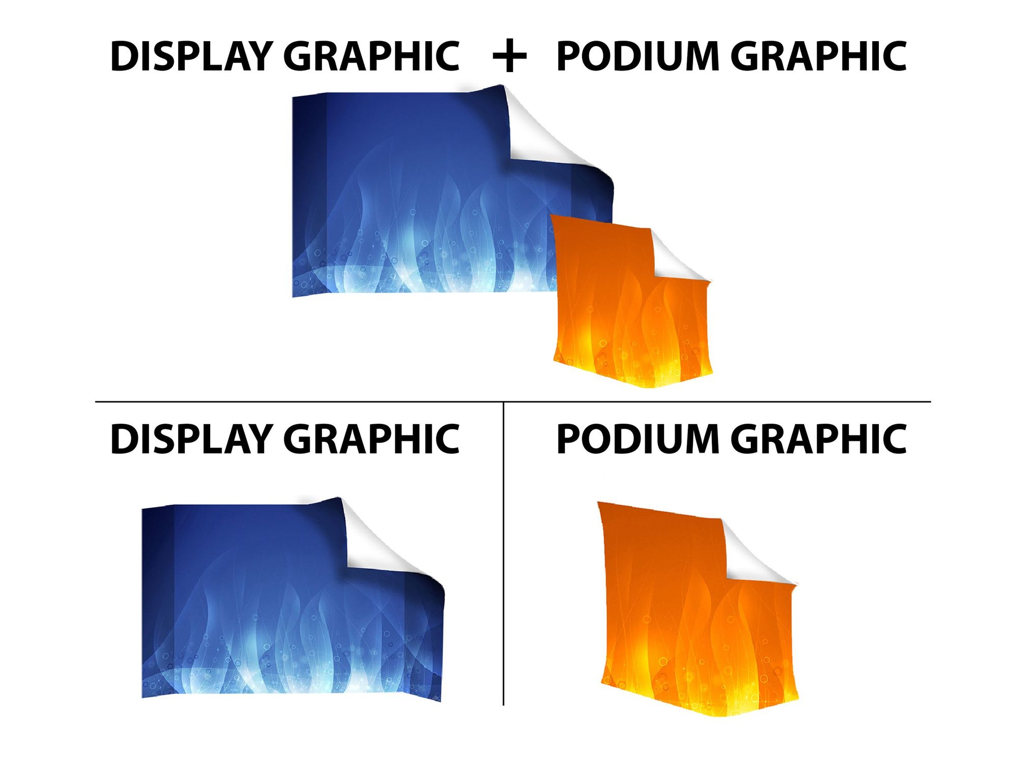 8ft Straight Velcro Pop Up Display 4