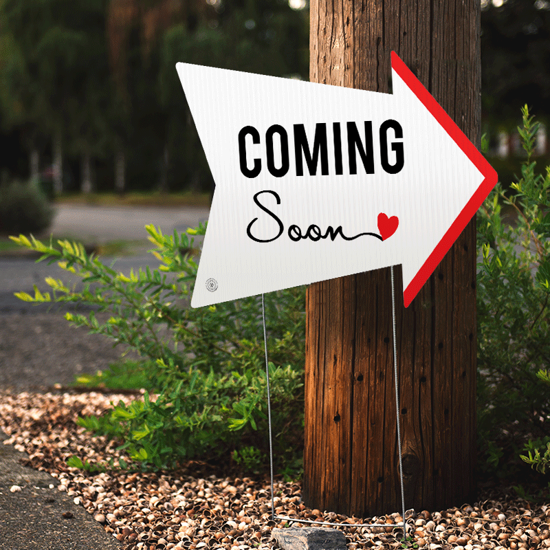 Coming Soon - Arrow-shaped Directional 1