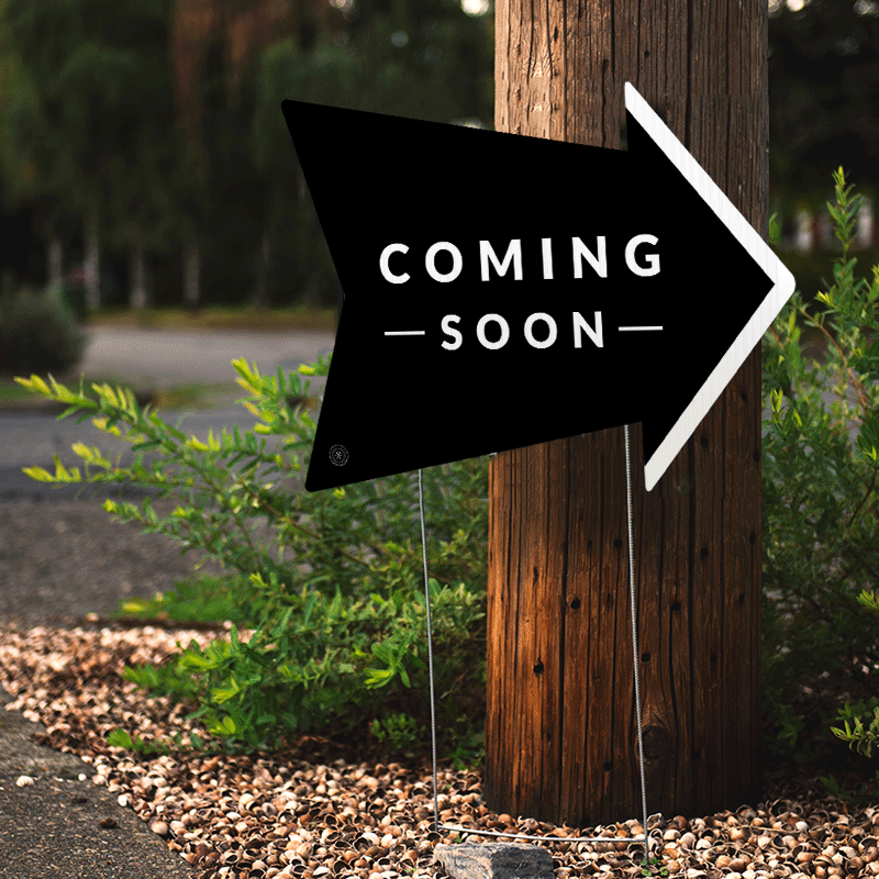Coming Soon - Arrow-shaped Directional 2