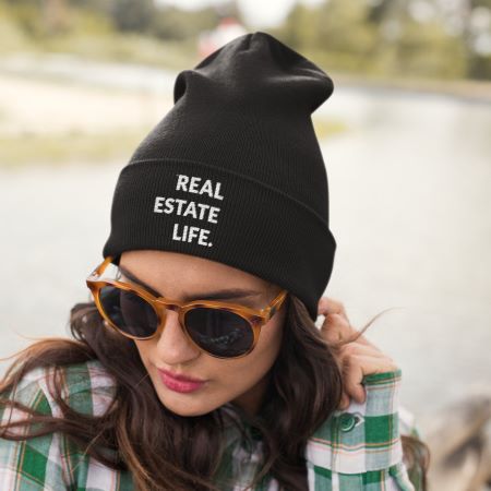 Beanie - Real Estate Life - Black 2