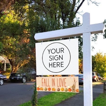 Fall in Love - Seasonal Sign Rider 3