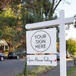 Open House Today - Cursive with Heart - Sign Rider 2