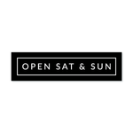Open Sat & Sun - Minimal - Sign Rider 1