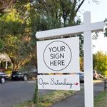 Open Saturday - Cursive with Heart - Sign Rider 3