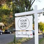 Open Sunday - Cursive with Heart - Sign Rider 2