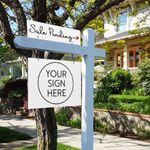Sale Pending - Cursive with Heart - Sign Rider 3