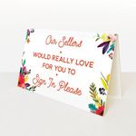 Sign-In Sign - Floral 2