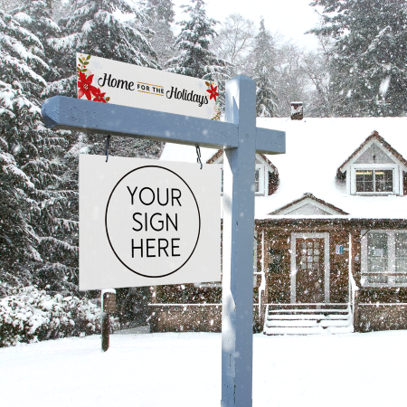 Home for the Holidays - Seasonal Sign Rider 1