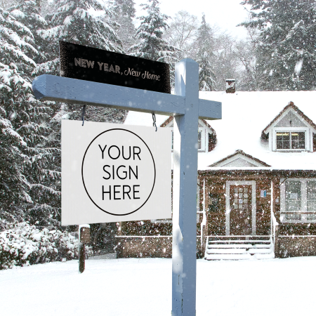 New Year, New Home - Seasonal Sign Rider 1