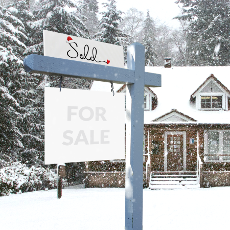 Sold Santa Hat (White) - Seasonal Sign Rider 1