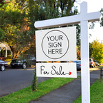 For Sale - Cursive with Heart - Sign Rider 2