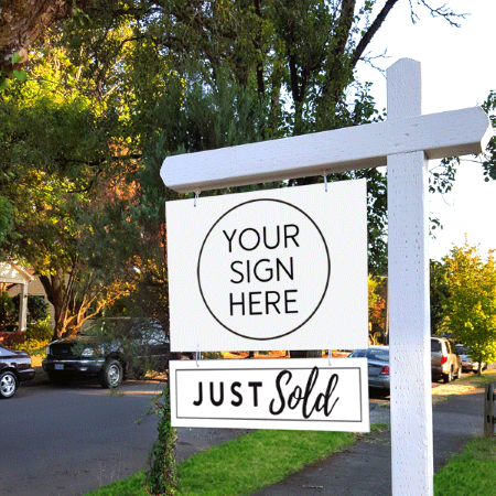 Just Sold - White - Sign Rider 1