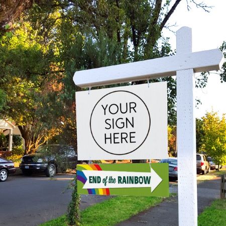End of the Rainbow - Seasonal Sign Rider 3