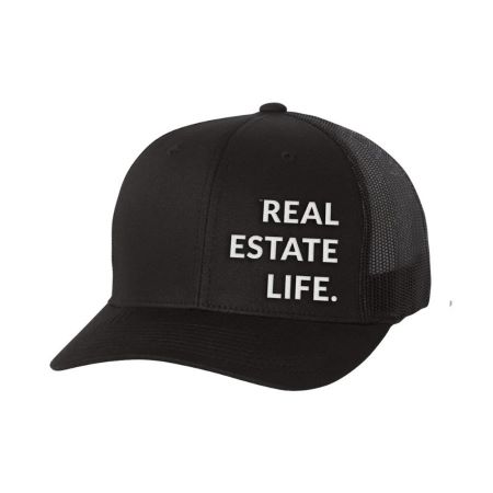 Trucker Hat - Real Estate Life - Black 2