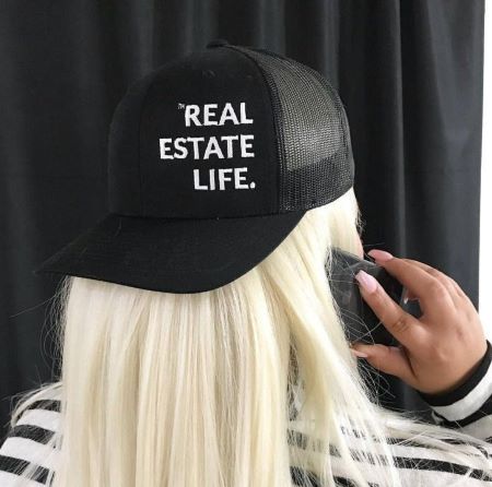 Trucker Hat - Real Estate Life - Black 1